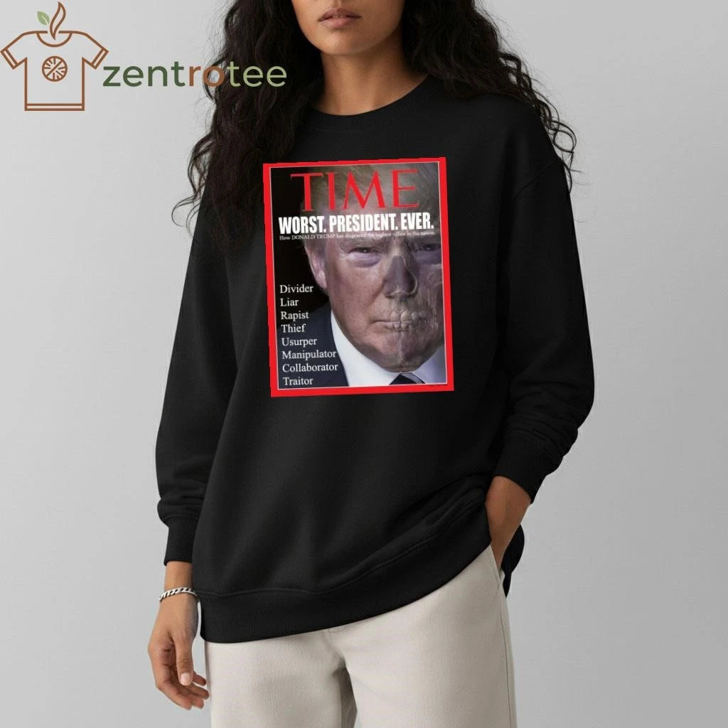 Top Time Worst President Ever Trump tee