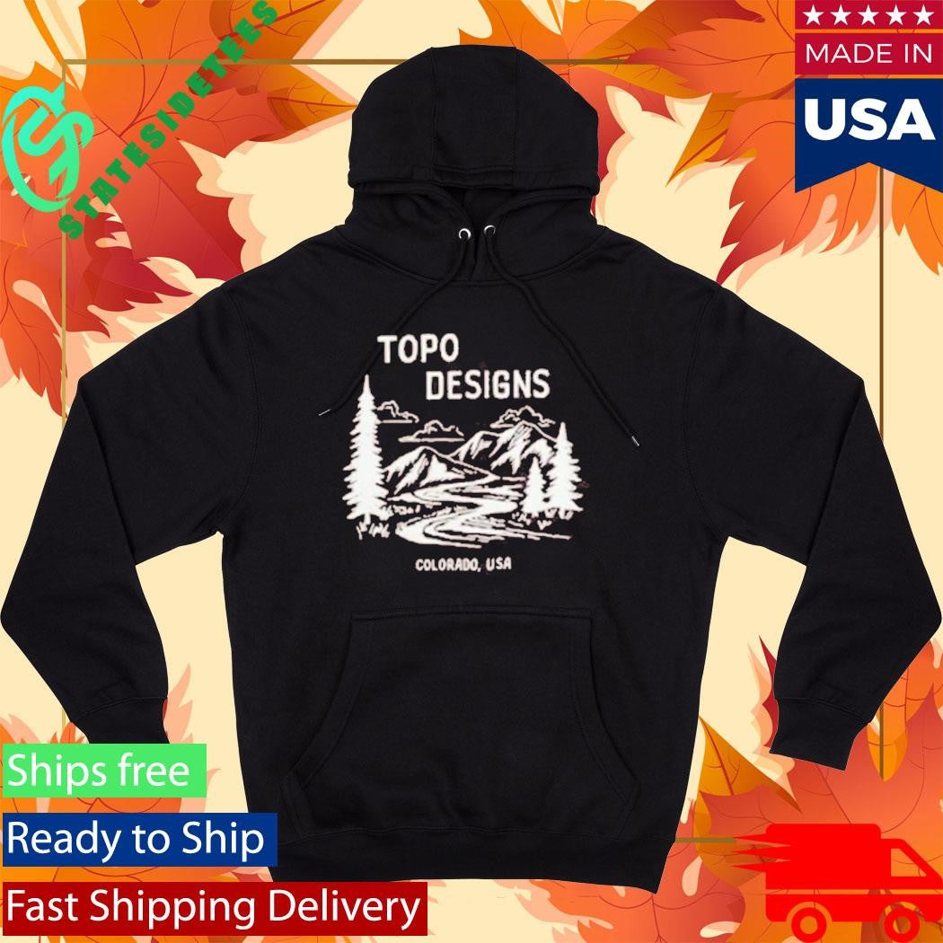 Topo Designs X Pine Printshop Mountain Doodle Shirt