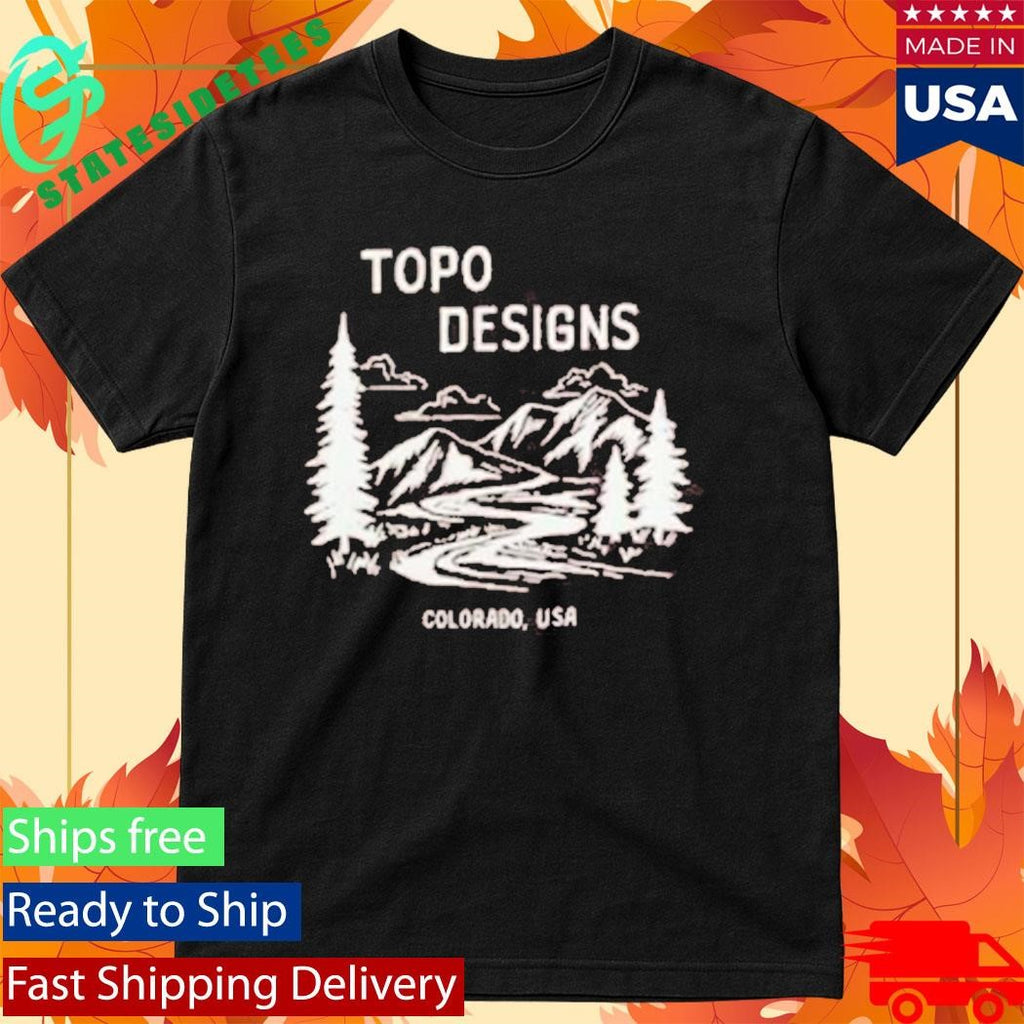 Topo Designs X Pine Printshop Mountain Doodle Shirt