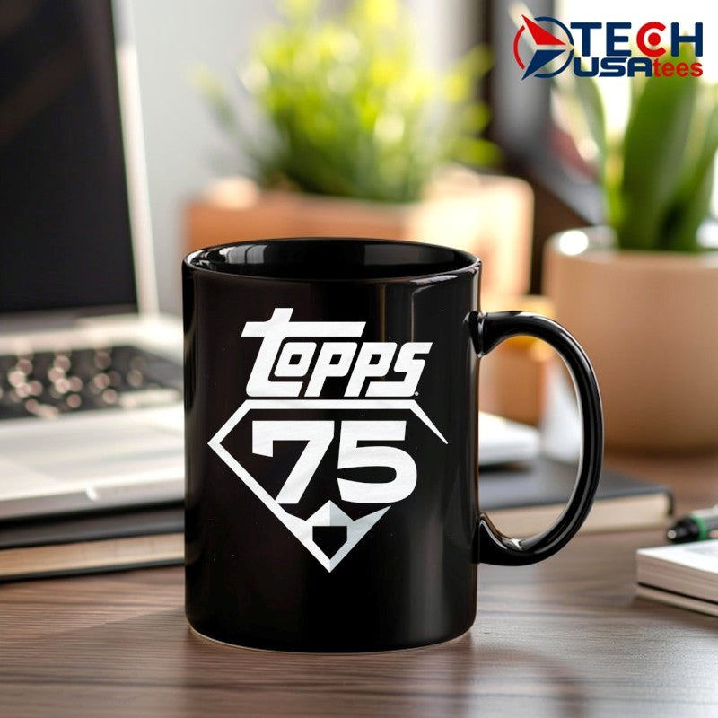 Topps Baseball 75th Anniversary logo shirt