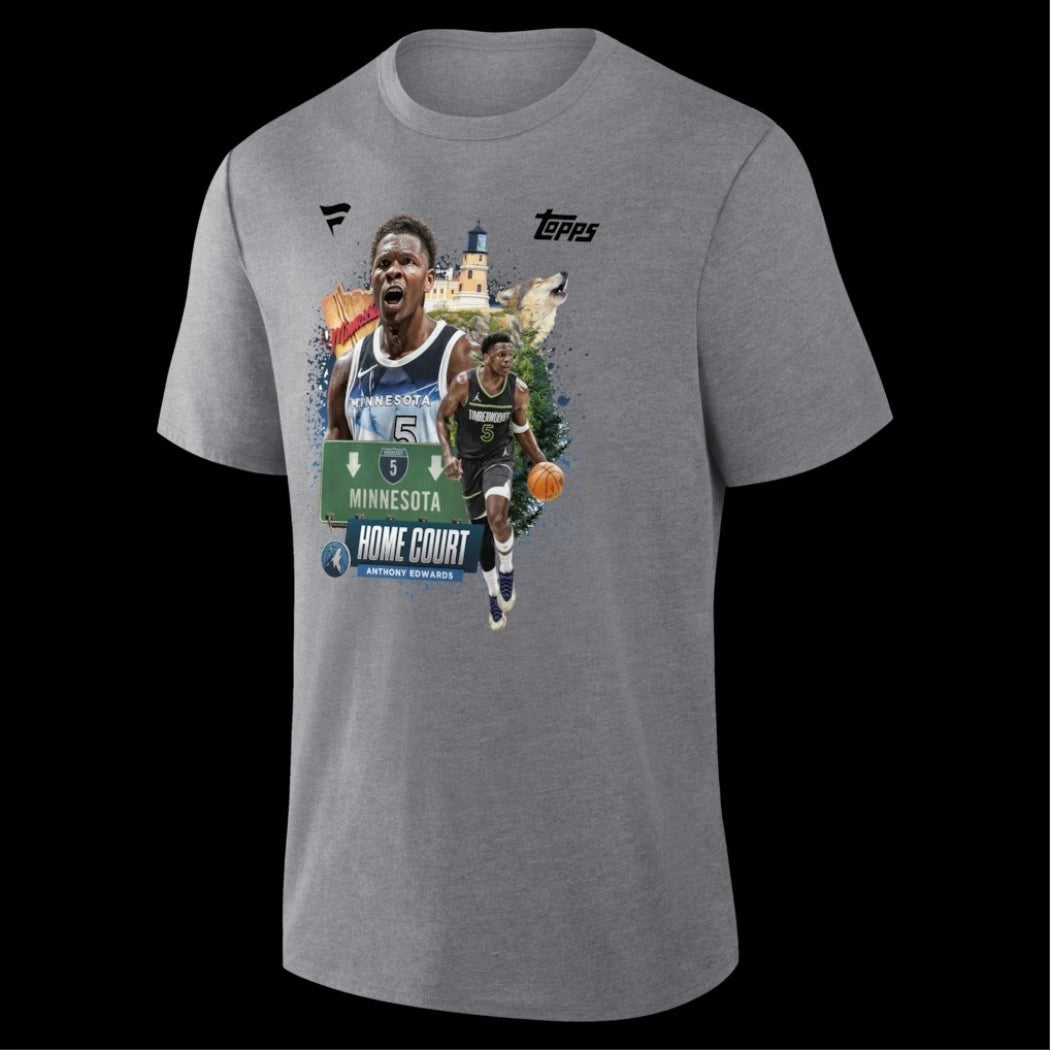 Topps Home Court Anthony Edwards Minnesota Timberwolves T-Shirt