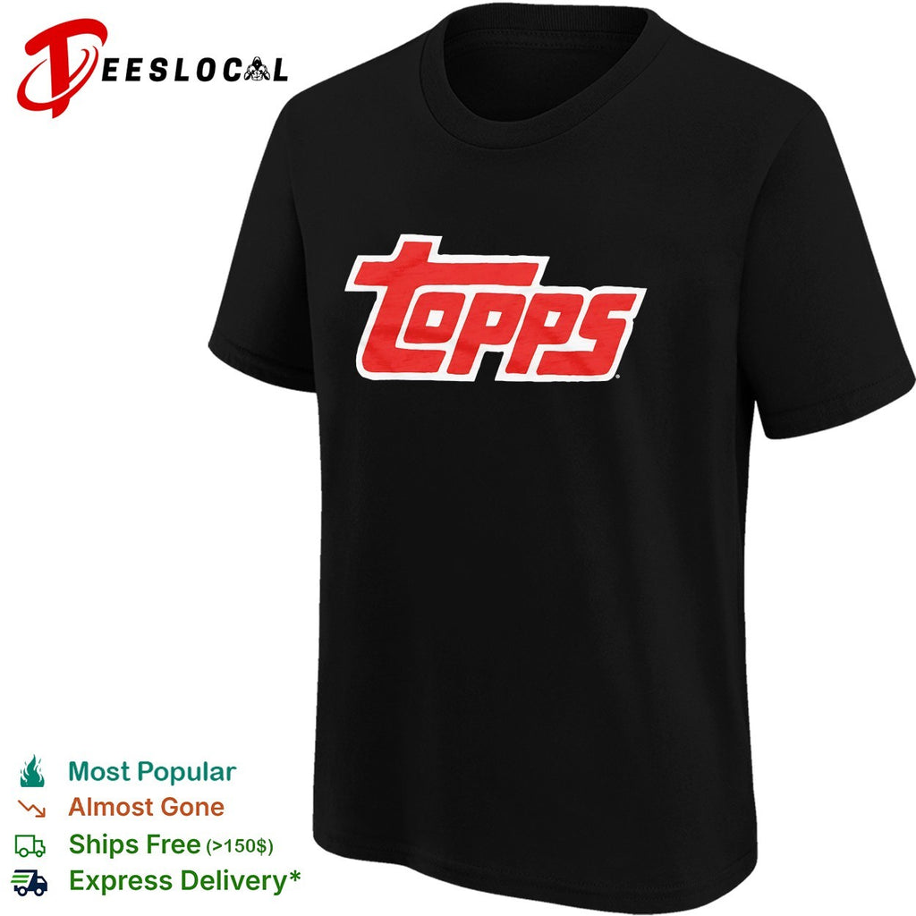 Topps baseball card company logo vintage shirt