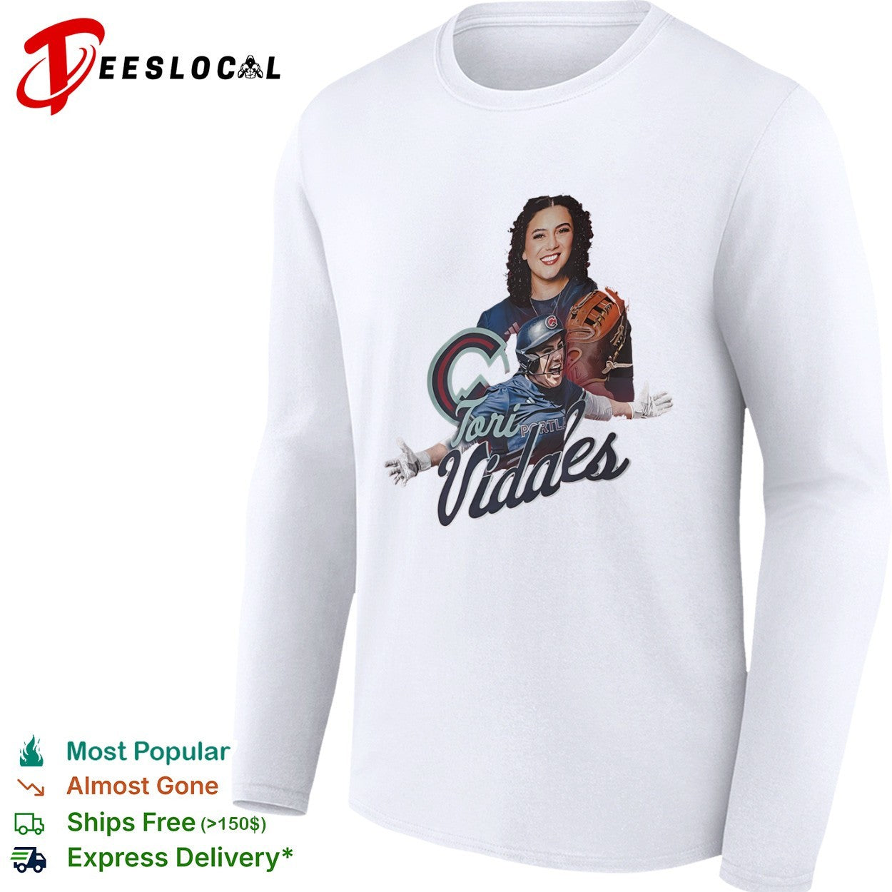 Tori Vidales Portland softball player shirt