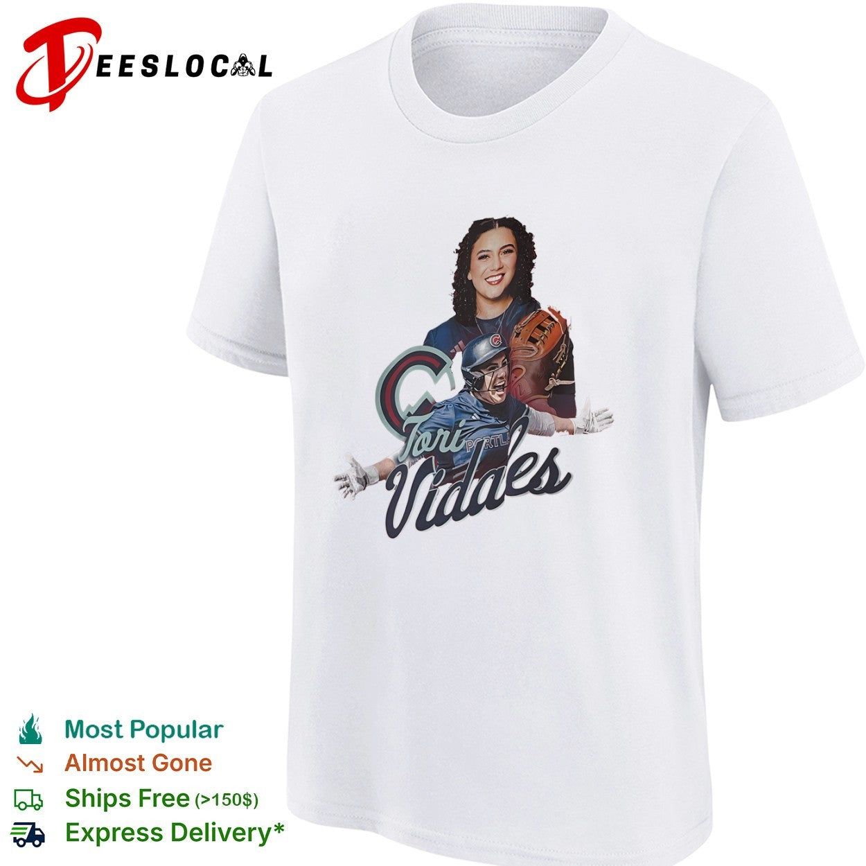 Tori Vidales Portland softball player shirt