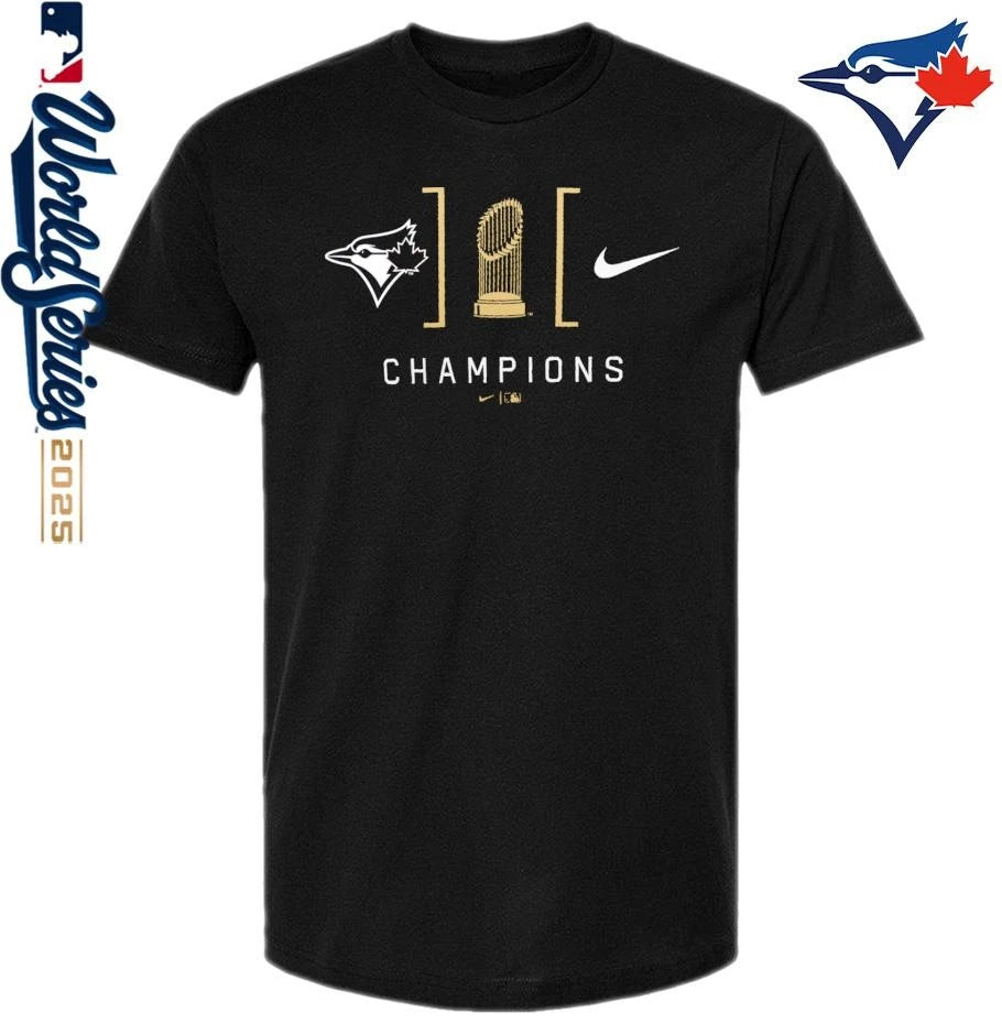 Toronto Blue Jays 2025 World Series Champions Lockup T-Shirt
