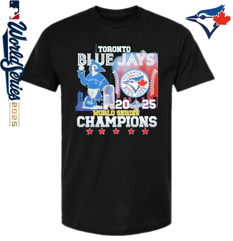 Toronto Blue Jays 2025 World Series Want It All Champions Mascot T-Shirt