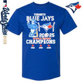 Toronto Blue Jays Blue Jays 1992 1993 2025 World Series Champions Mascot Legend T-Shirt