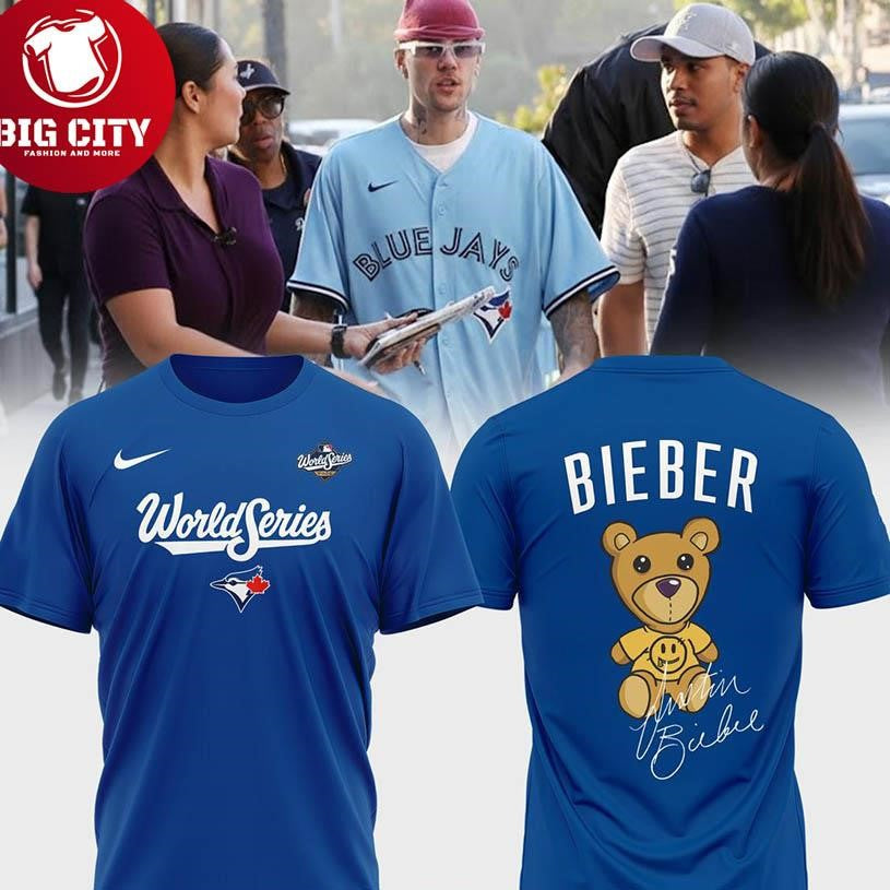 Toronto Blue Jays Justin Bieber Drew Baby 2025 World Series Two Sided Shirt