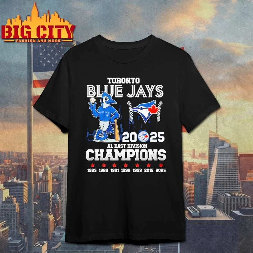Toronto Blue Jays Mascot 2025 Al East Division Champions 1985-2025 Shirt