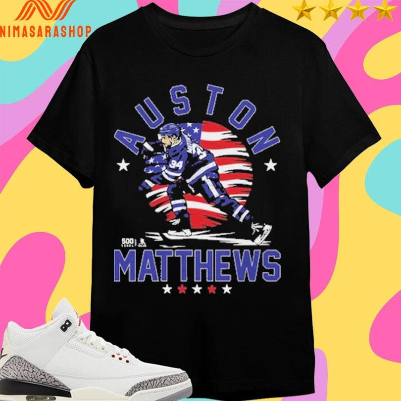 Toronto Maple Leafs Auston Matthews Toronto USA Flag Gold Medal 2026 Shirts