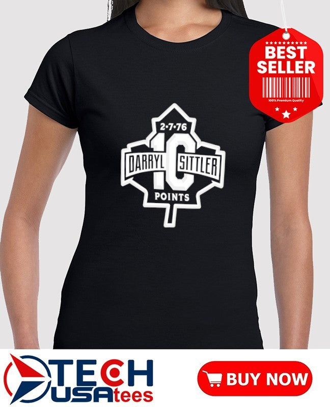 Toronto Maple Leafs Darryl Sittler 10 Point 2.7.76 logo shirt