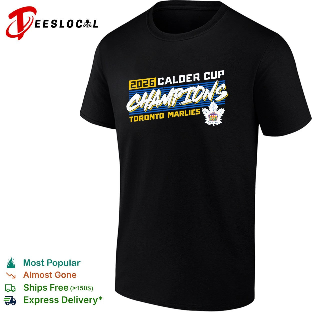Toronto Marlies Calder Cup champions 2026 blue shirt