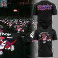 Toronto Raptors Bills Night 2026 Celebration All Black Logo Two Sided Hoodie T-Shirt