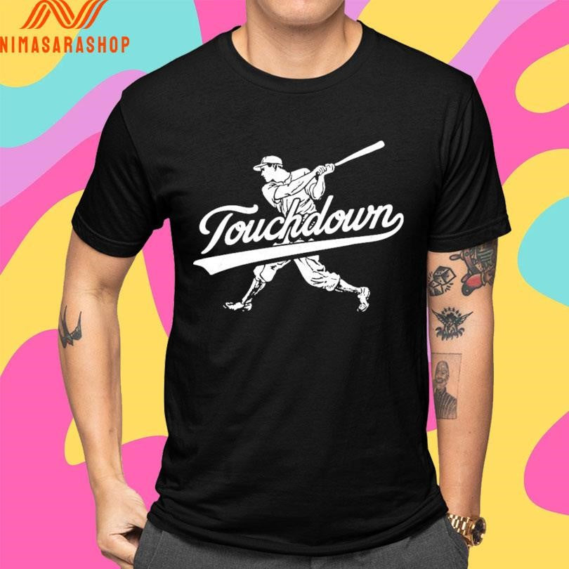 Touchdown Baseball Player Graphic 2025 Shirts