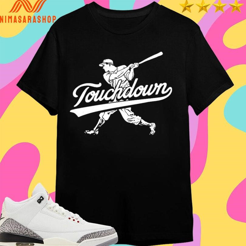 Touchdown Baseball Player Graphic 2025 Shirts