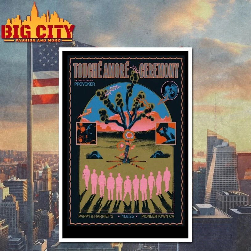 Touche Amore And Ceremony Nov 8 2025 Pioneertown CA Poster shirt