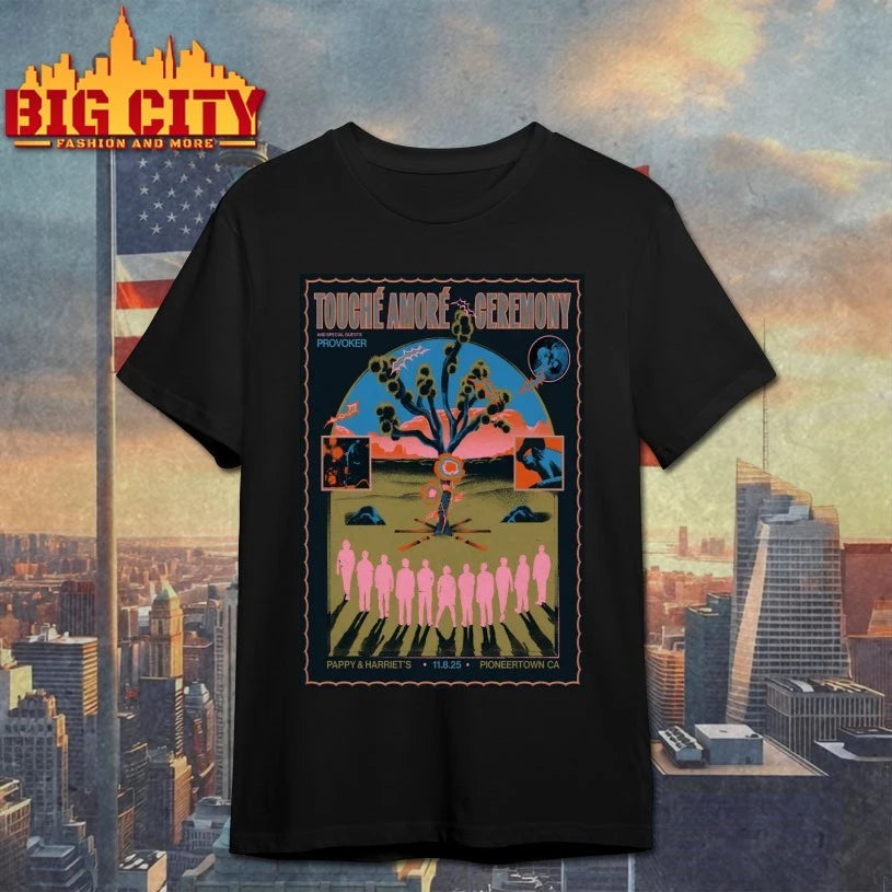 Touche Amore And Ceremony Nov 8 2025 Pioneertown CA Poster shirt