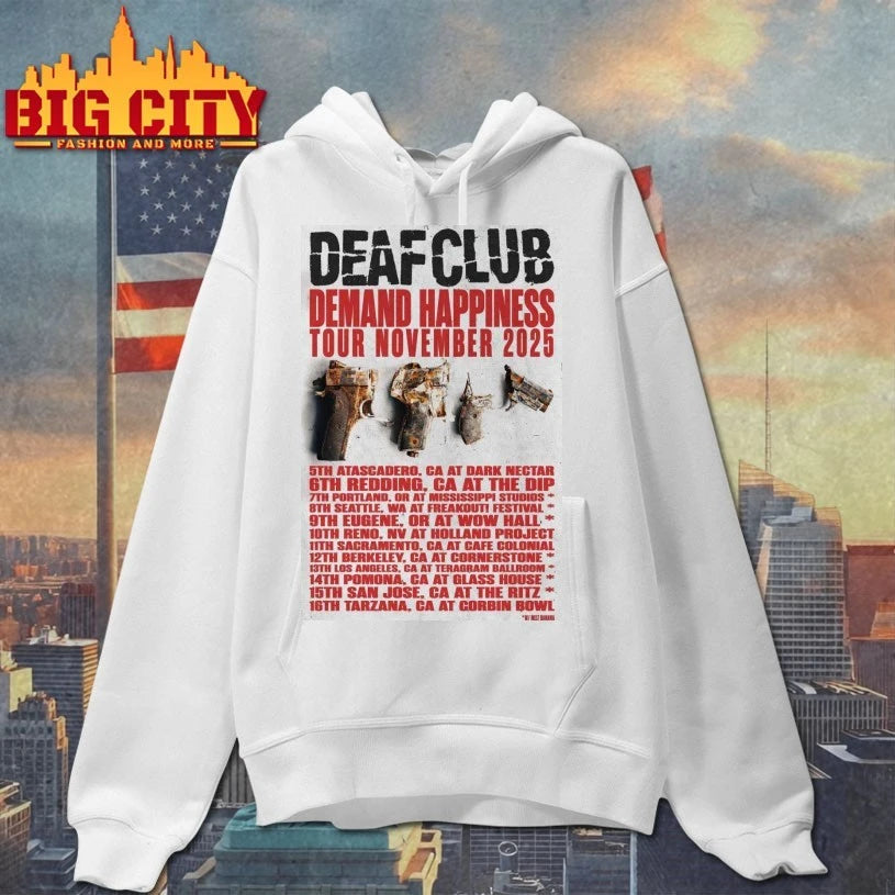 Tour 2025 Deaf Club Poster shirt