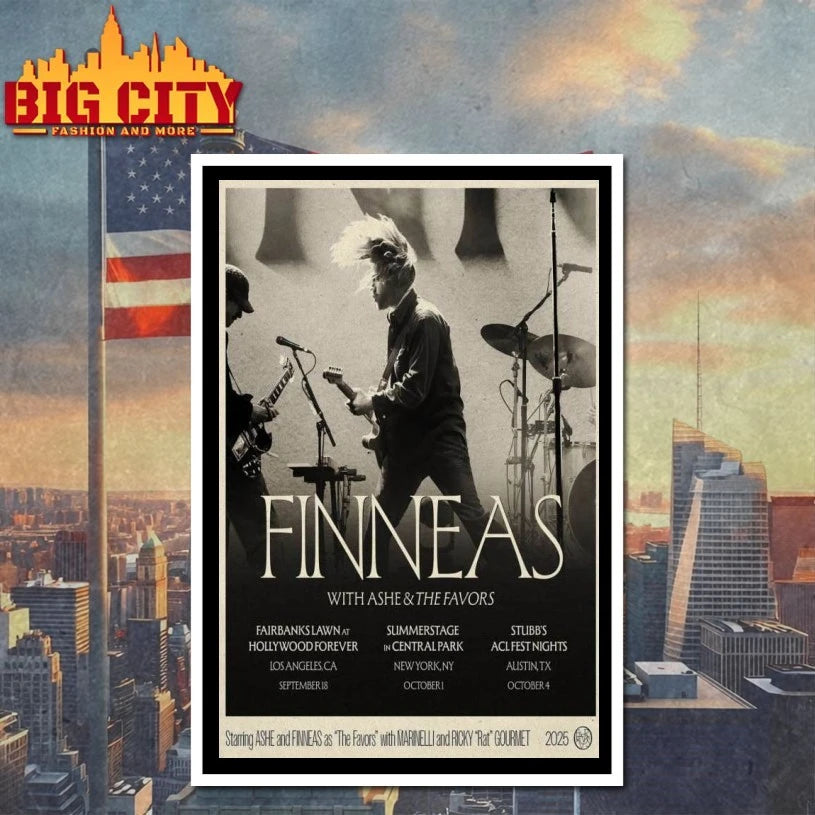 Tour 2025 Finneas Ashe &amp; The Favors Poster shirt