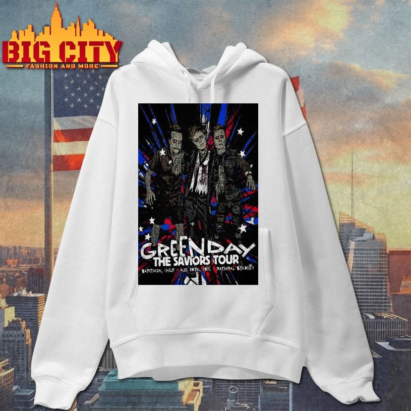Tour 2025 Green Day National Stadium Santiago Poster Shirt