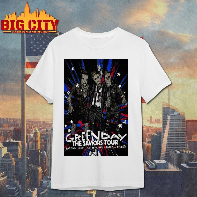 Tour 2025 Green Day National Stadium Santiago Poster Shirt