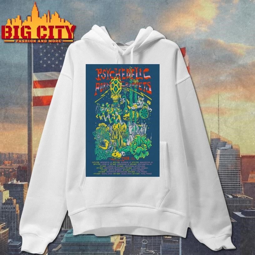 Tour 2025 Psychedelic Porn Crumpets Poster Shirt