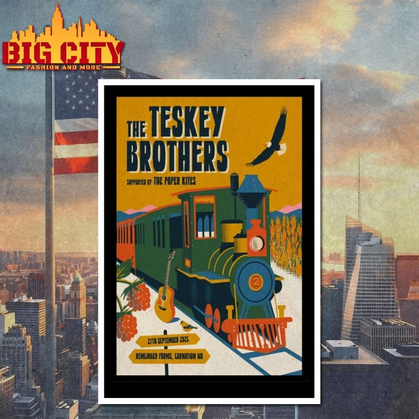 Tour 2025 Remlinger Farms Carnation The Teskey Brothers Poster Shirt