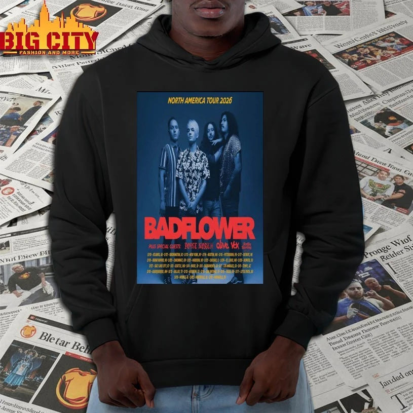 Tour Badflower North America 2026 Poster shirt