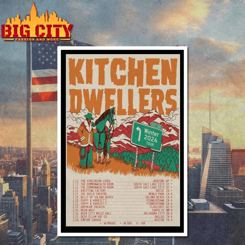 Tour Kitchen Dwellers 2026 Poster Shirt