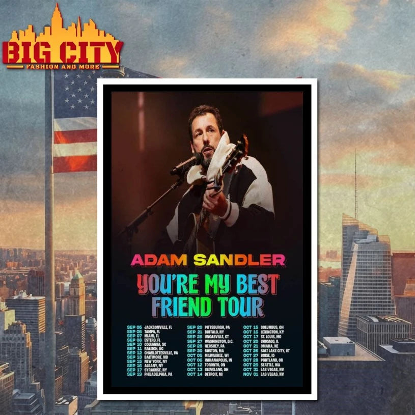 Tour Sept &amp; Oct 2025 Adam Sandler Poster shirt