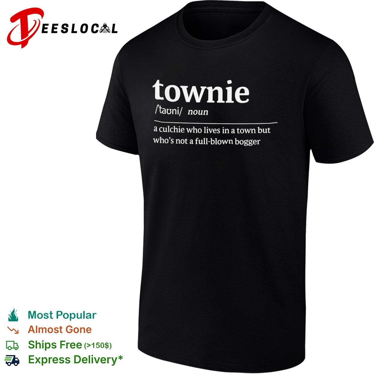 Townie noun meaning definition shirt