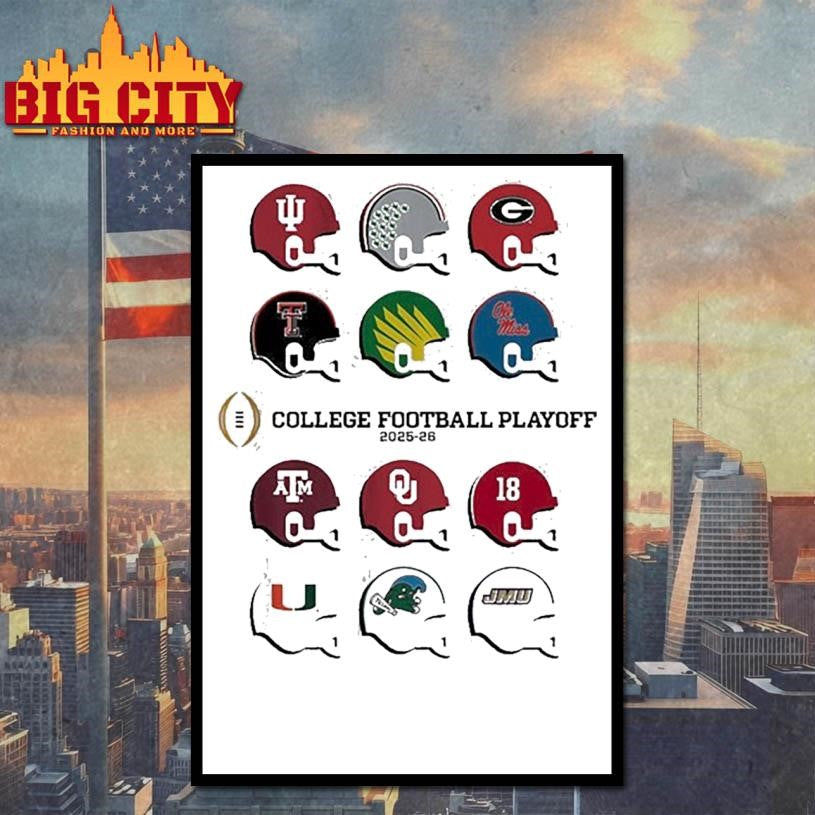 Toy Team helmets 2025-2026 College Football Playoff Shirt