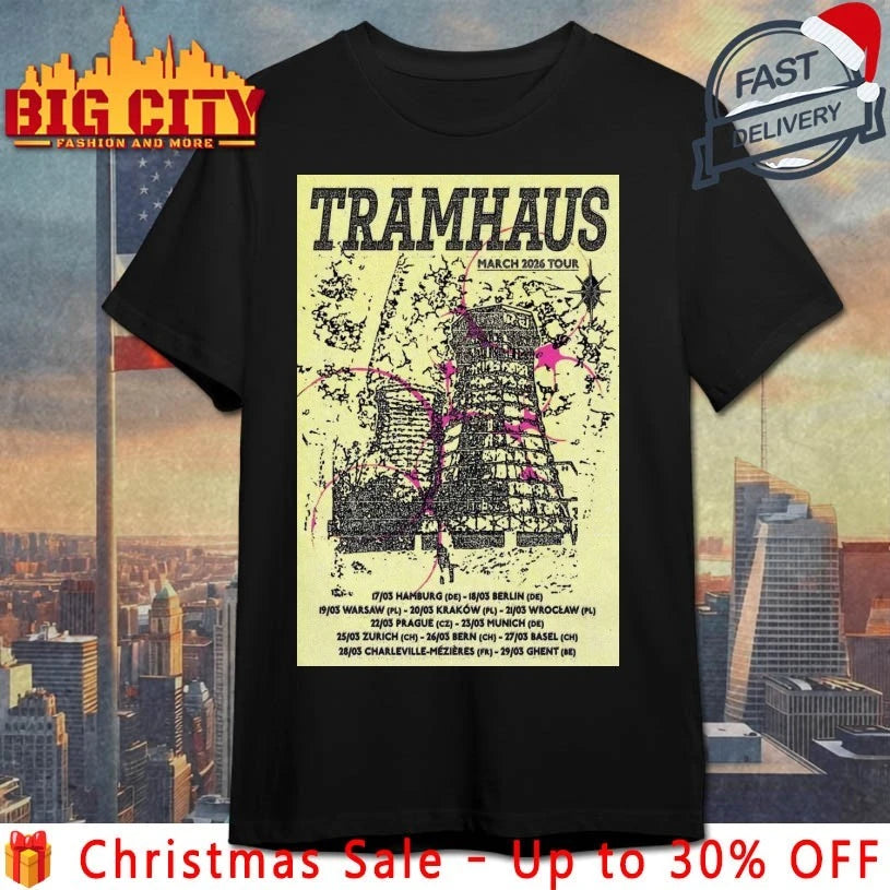 Tramhaus March 2026 Tour Poster shirt