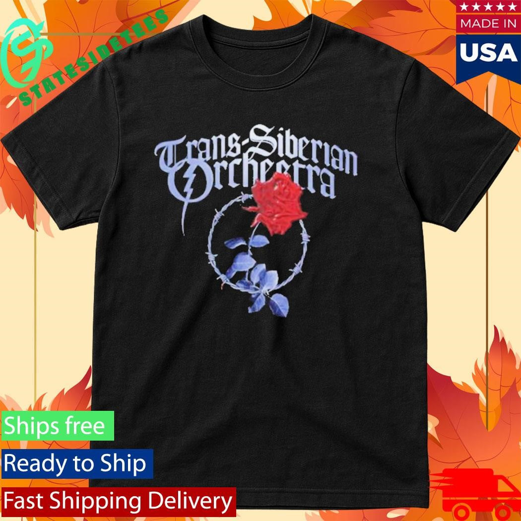 Trans-Siberian Orchestra Barbed Wire Rose Shirt