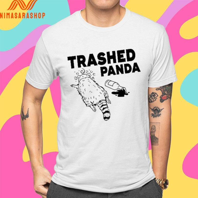 Trashed Panda Racoon Gets Drunk Shirts