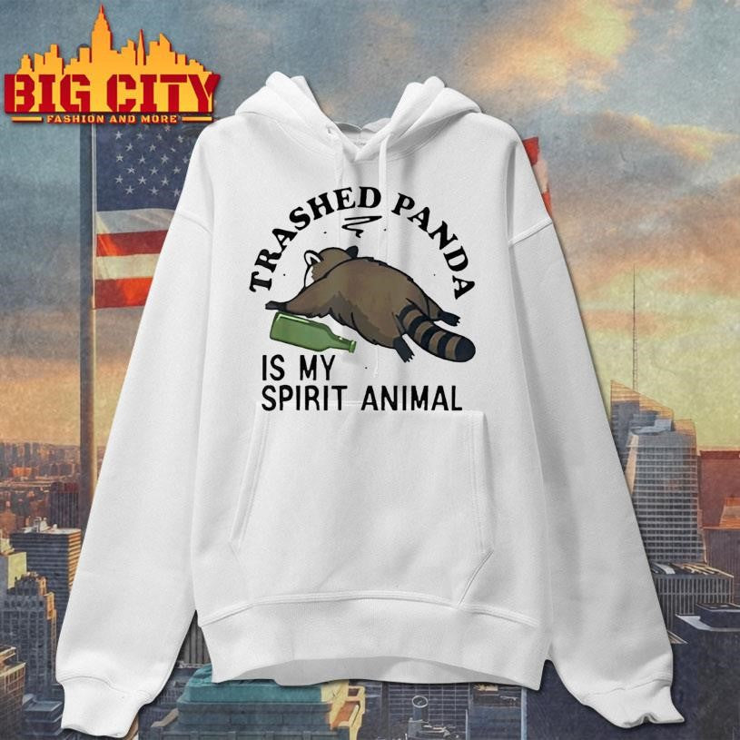 Trashed Panda is My Spirit Animal Funny Racoon Meme Shirt
