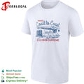 Travel coast to coast with Chevron Supreme gasolines service station retro shirt
