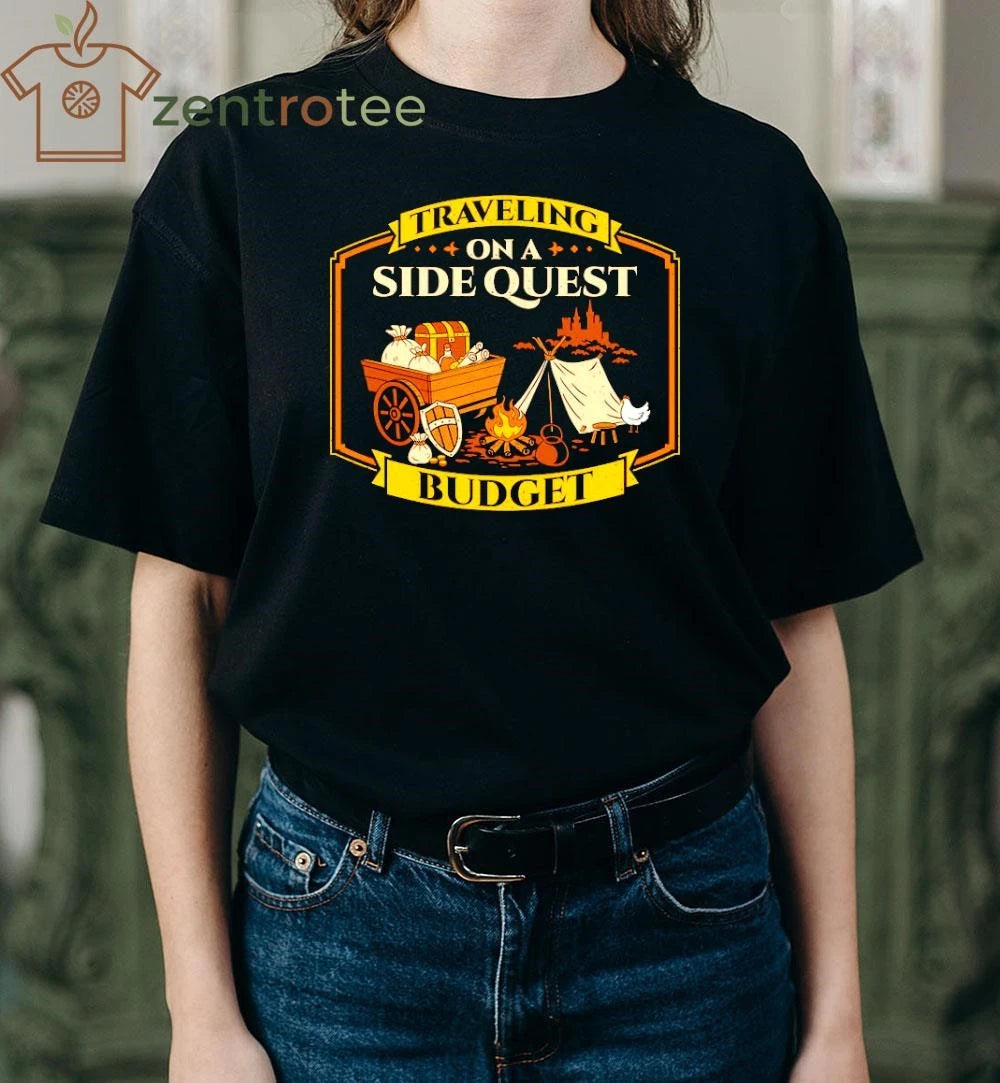 Traveling On A Side Quest Budget tee