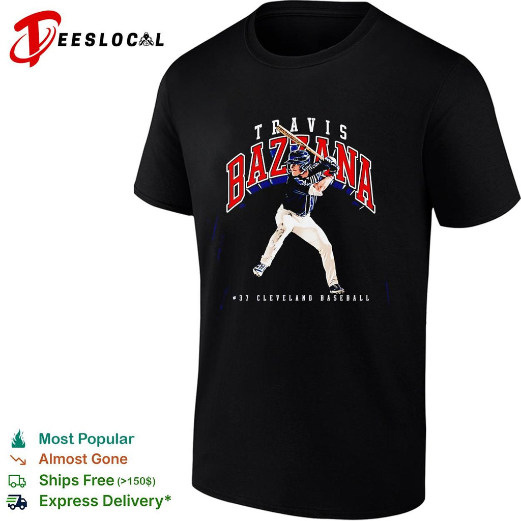 Travis Bazzana 37 Cleveland Guardians MLB batting graphic shirt
