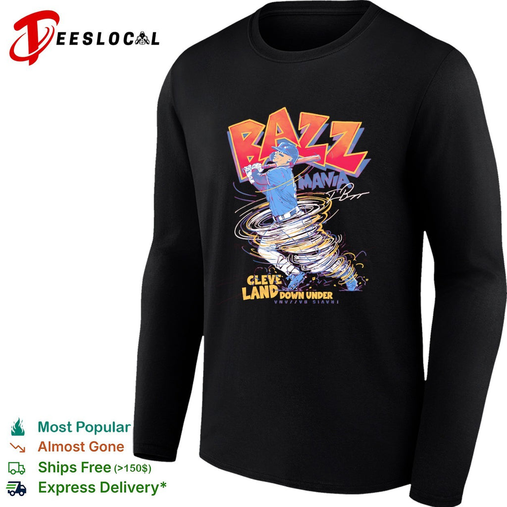 Travis Bazzana Cleveland Guardians MLB Bazz Mania Down Under shirt