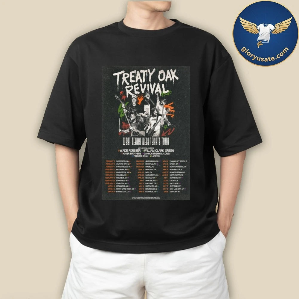 Treaty Oak Revival 2026 Tour Poster Shirt