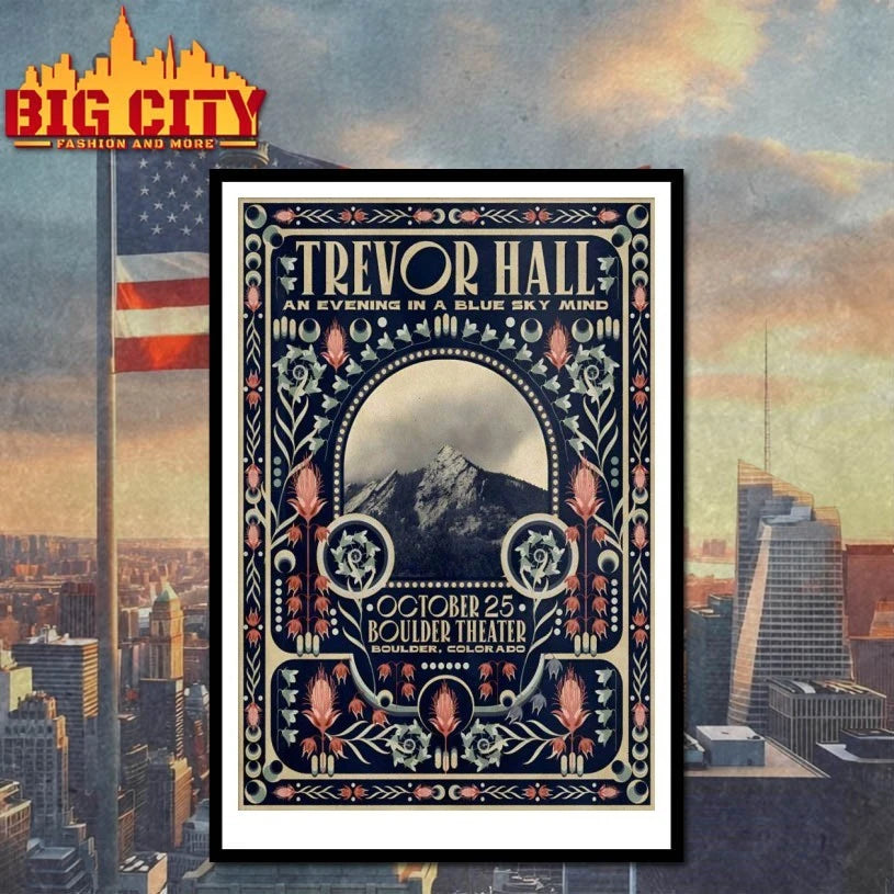 Trevor Hall On Oct 25 2025 In Boulder CO Poster shirt