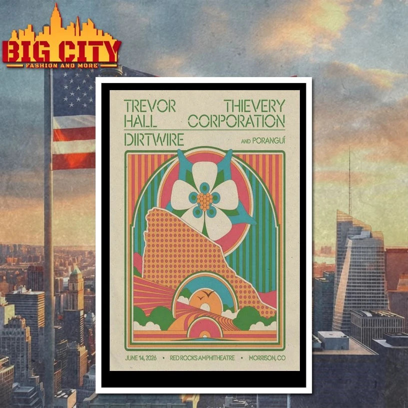Trevor Hall With Thievery Corporation And Dirtwire Jun 14 2026 In Morrison CO Poster shirt