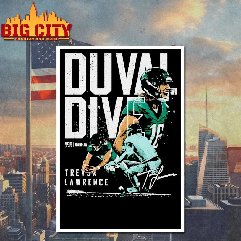 Trevor Lawrence Jacksonville Duval Dive Shirt