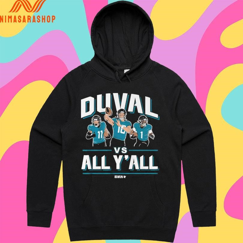 Trevor Lawrence, Travis Etienne And Parker Washington Duval Vs All Y’all Shirts