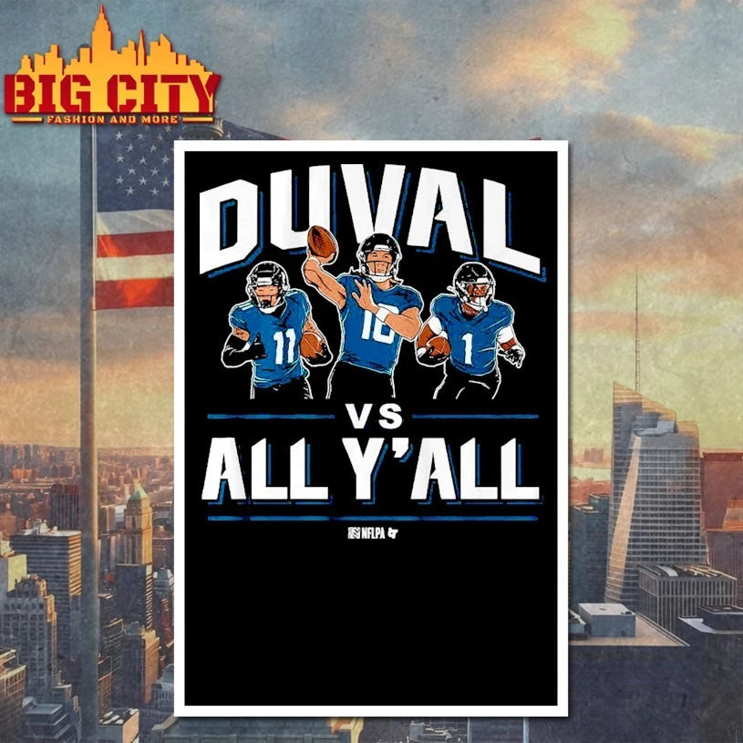 Trevor Lawrence, Travis Etienne, &amp; Parker Washington Duval Vs. All Y’all shirt