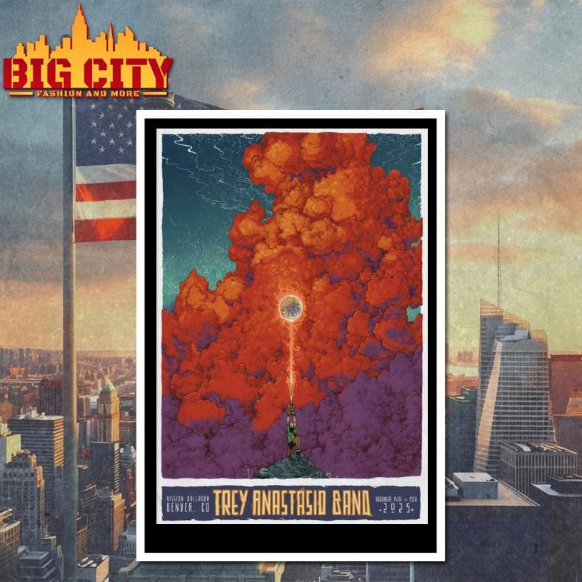 Trey Anastasio Band Mission Ballroom Denver CO Nov 14-15 2025 Poster Shirt