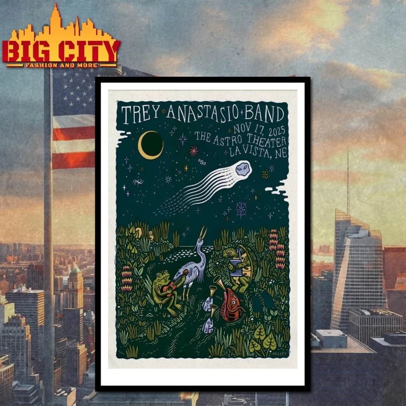 Trey Anastasio Band Nov 17 2025 In La Vista NE Poster shirt