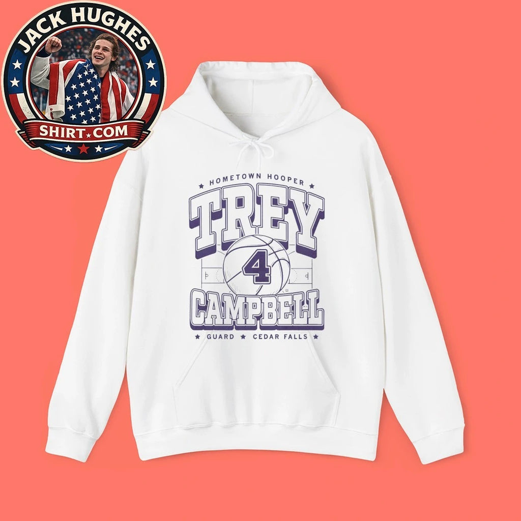 Trey Campbell Max Collegiate Hometown Hooper Guard Cedar Falls Shirt