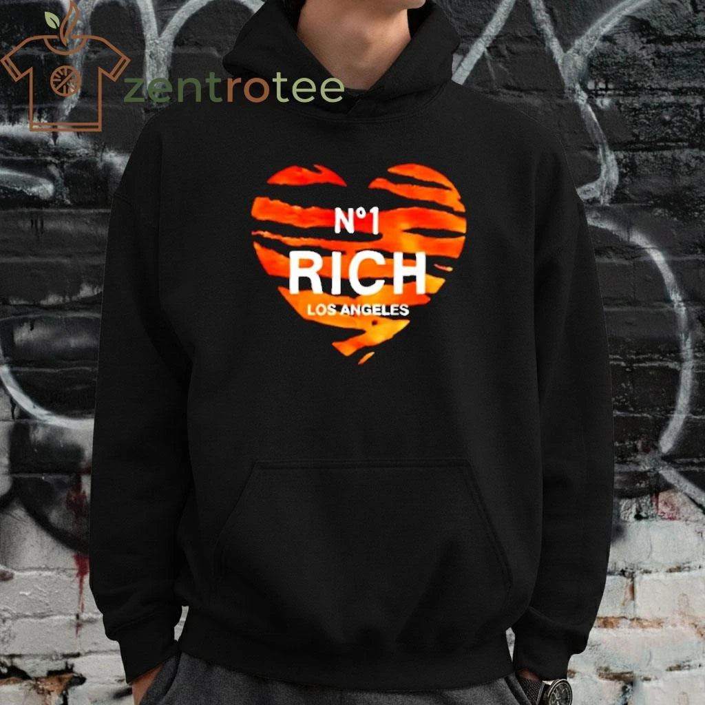 Trina Vega Wearing Rich Los Angeles heart tee